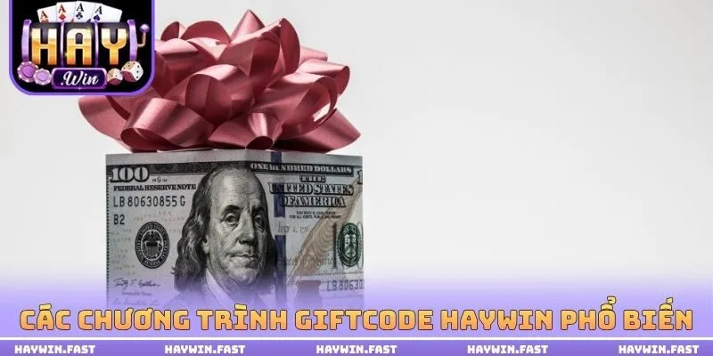 Các chương trình Giftcode HAYWIN phổ biến