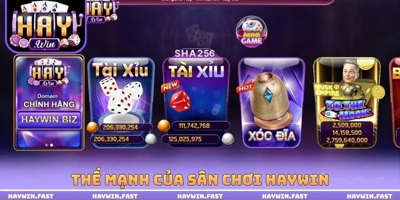 Thế mạnh của sân chơi HAYWIN